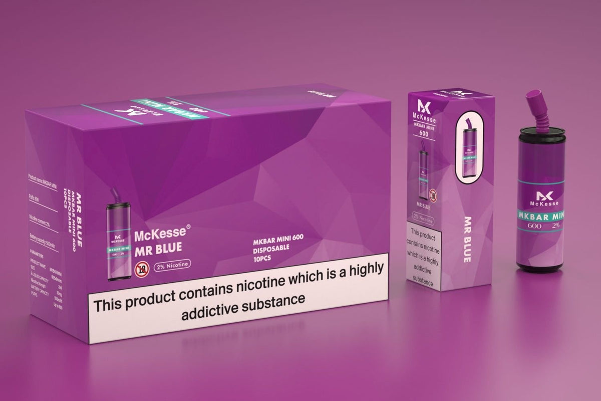 Mk Mini Bar 600 Puffs Disposable Vape Pod Box of 10 - Bulk Vape Wholesale