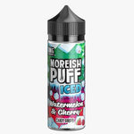 Moreish Puff Iced 100ML Shortfill Watermelon & Cherry Candy Drops