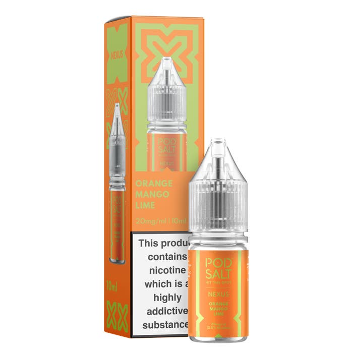 Nexus Nic Salt 10ml E - Liquid (Box of 10) Orange Mango Lime