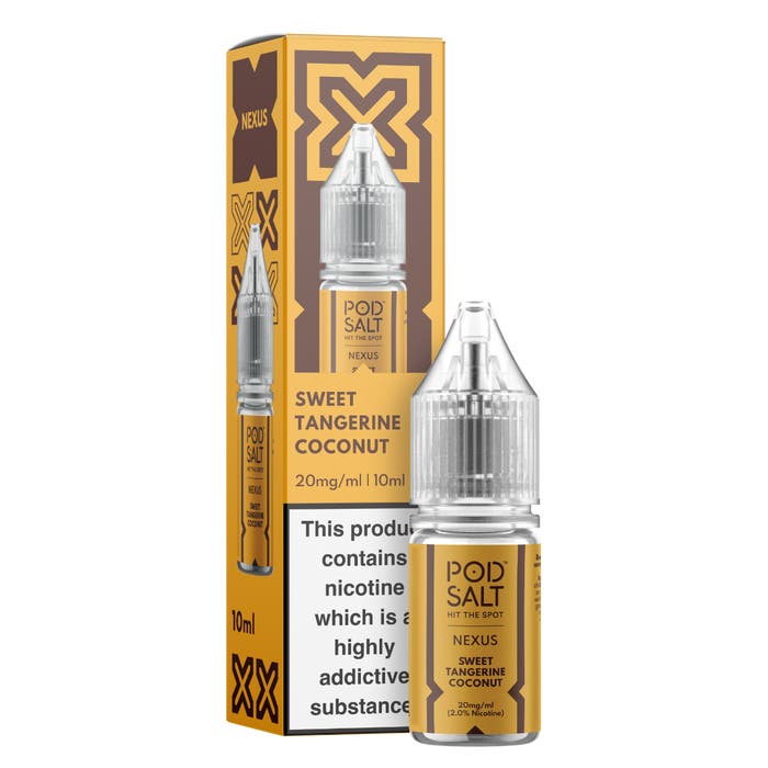 Nexus Nic Salt 10ml E - Liquid (Box of 10) Sweet Tangerine Coconut