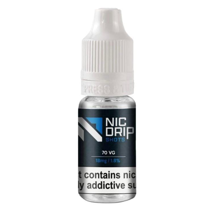 NIC DRIP - 70VG - 18MG - NICOTINE SHOT - Bulk Vape Wholesale