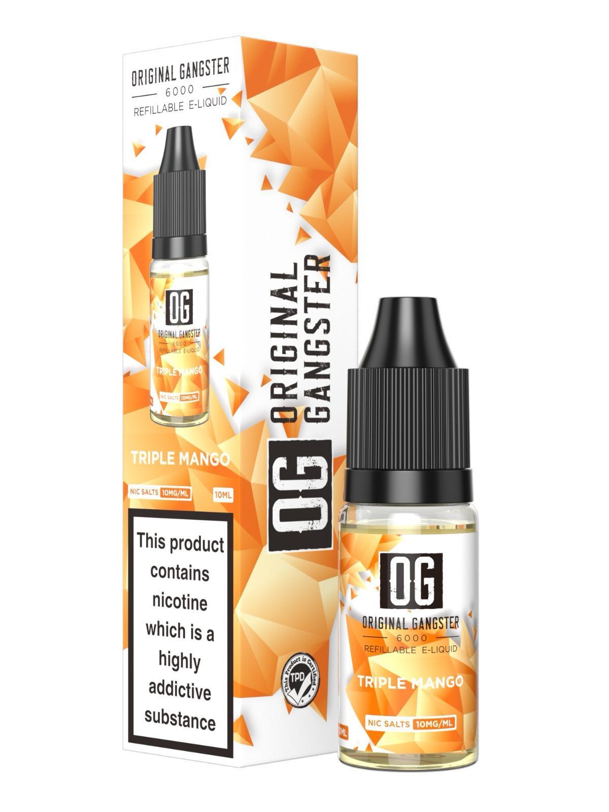 OG Original Gangster 6000 Salt 10ml ( Box of 10 ) - Bulk Vape Wholesale