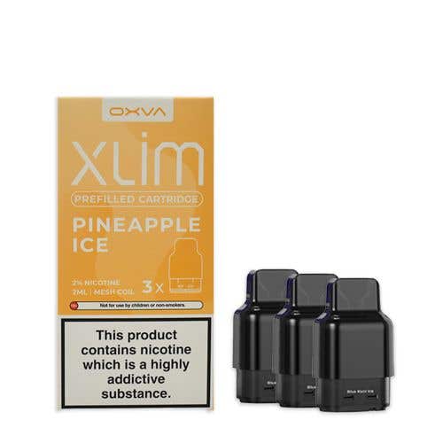 Oxva Xlim Prefilled E - liquid Pods Cartridges - Pack of 3 Pineapple Ice