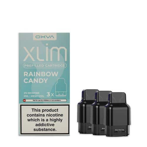 Oxva Xlim Prefilled E - liquid Pods Cartridges - Pack of 3 Rainbow Candy