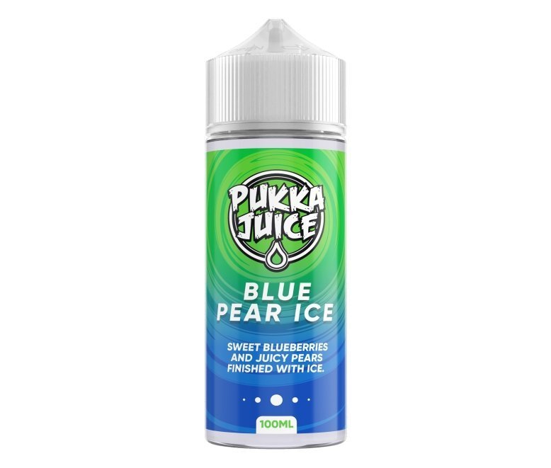 Pukka Juice 100ml Shortfill E - liquids Blue Pear Ice