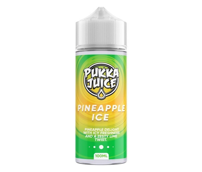 Pukka Juice 100ml Shortfill E - liquids Pineapple Ice