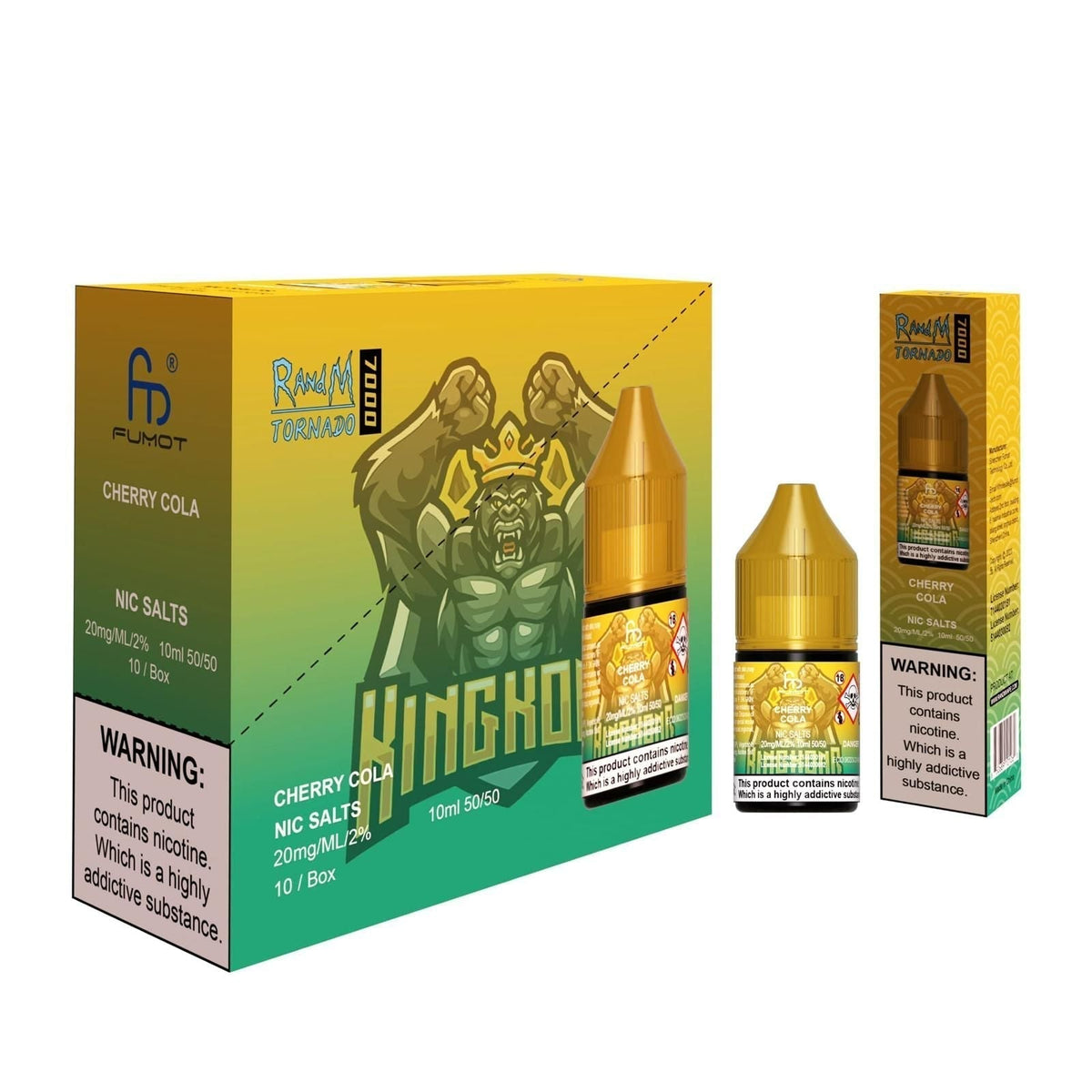 R and M 7000 Nic Salt 10ml - Box of 10 Cherry Cola