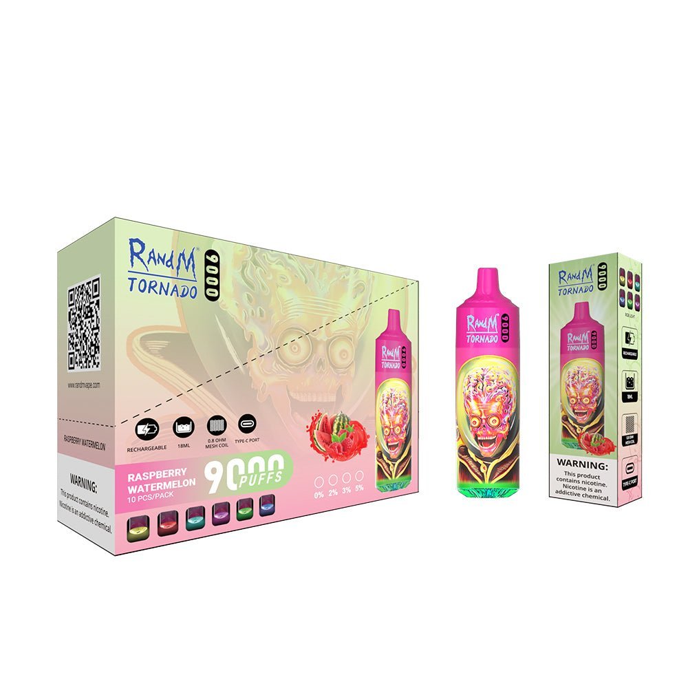 RAndM Tornado 9000 Puffs Disposable Vape (Pack of 10) - Bulk Vape Wholesale
