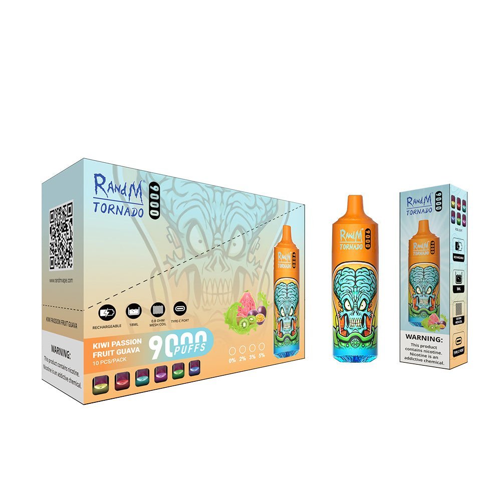 RAndM Tornado 9000 Puffs Disposable Vape (Pack of 10) - Bulk Vape Wholesale