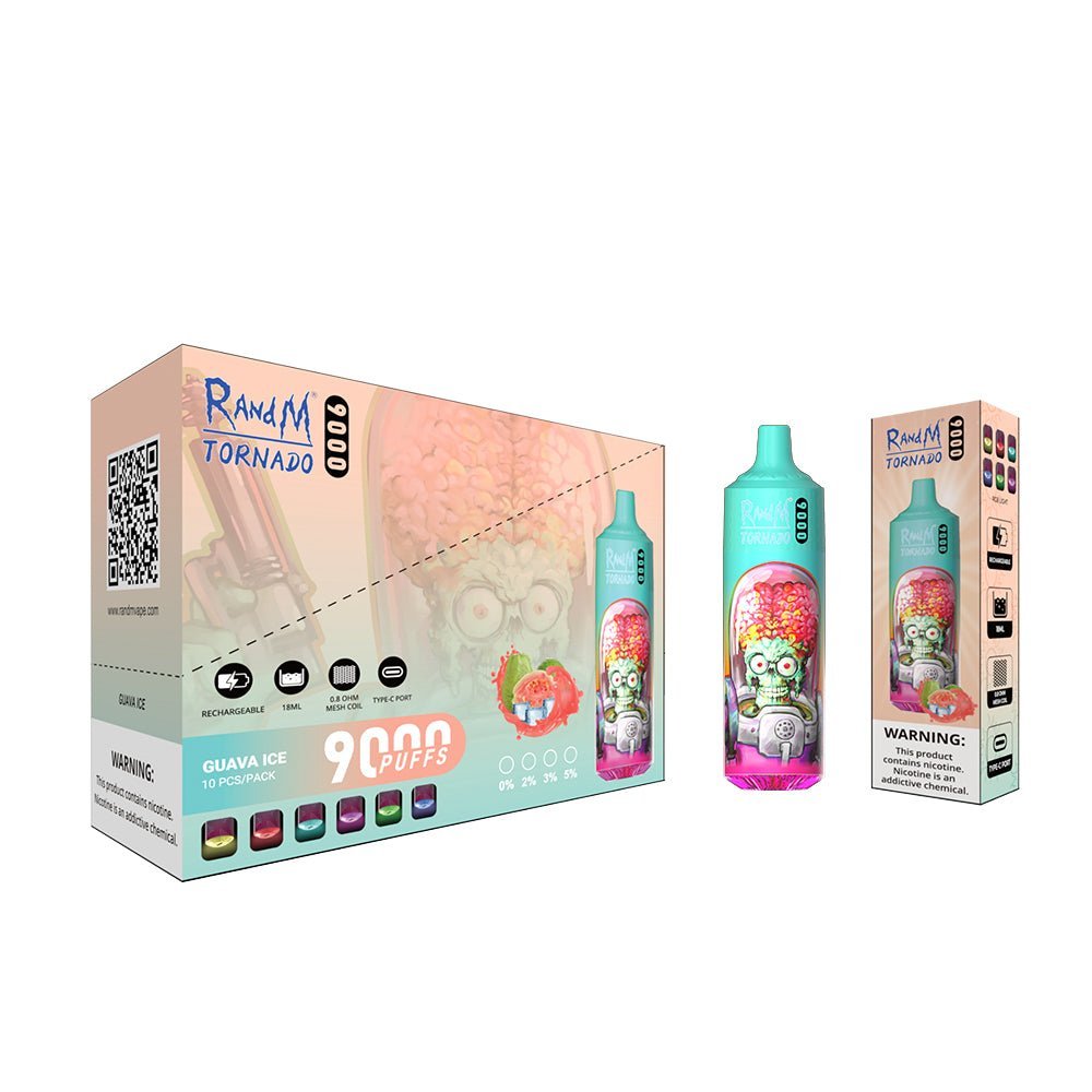 RAndM Tornado 9000 Puffs Disposable Vape (Pack of 10) - Bulk Vape Wholesale