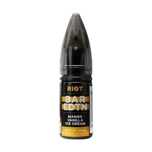 Riot Squad Bar Edition Nic Salt 10ml E - liquids - Box of 10 Mango Vanilla Ice Cream