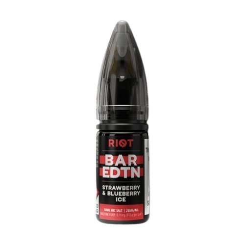 Riot Squad Bar Edition Nic Salt 10ml E - liquids - Box of 10 Strawberry Blueberry Ice