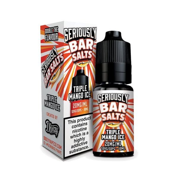 Seriously Bar Salt 10ml E-liquids Nic Salts - Box of 10 - Bulk Vape Wholesale