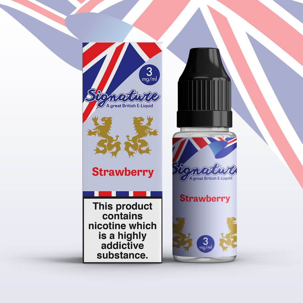 Signature - Strawberry 10ml Elquid (Pack of 10) 3mg