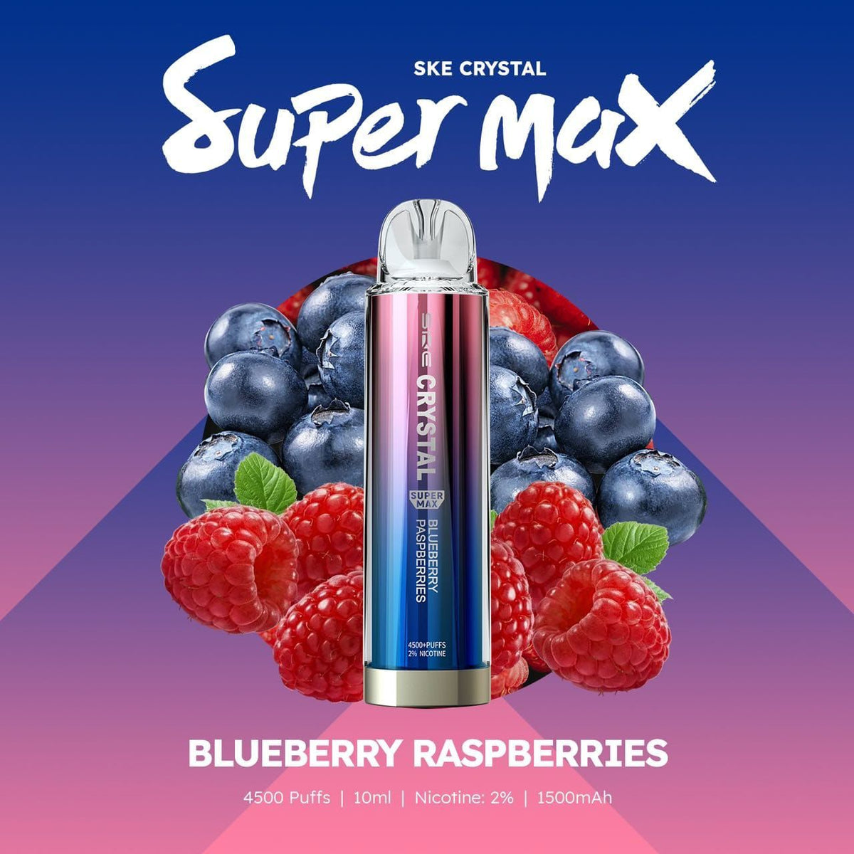 Ske Crystal Original Super Max 4500 Disposable Vape Puff Pod Box Of 10 - Bulk Vape Wholesale