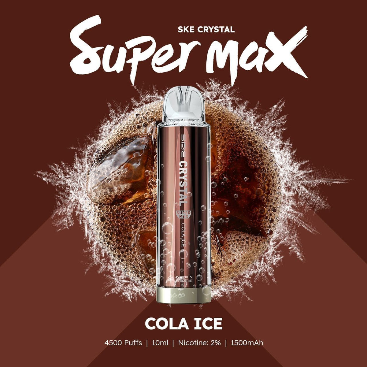Ske Crystal Original Super Max 4500 Disposable Vape Puff Pod Box Of 10 - Bulk Vape Wholesale