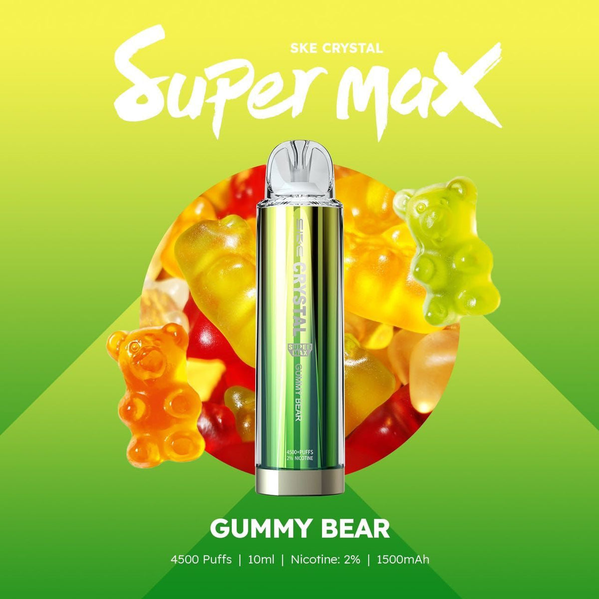 Ske Crystal Original Super Max 4500 Disposable Vape Puff Pod Box Of 10 - Bulk Vape Wholesale
