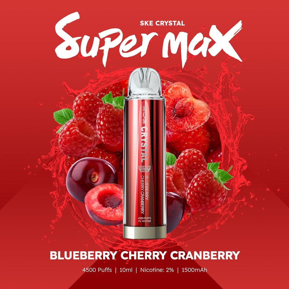 Ske Crystal Original Super Max 4500 Disposable Vape Puff Pod Box Of 10 - Bulk Vape Wholesale