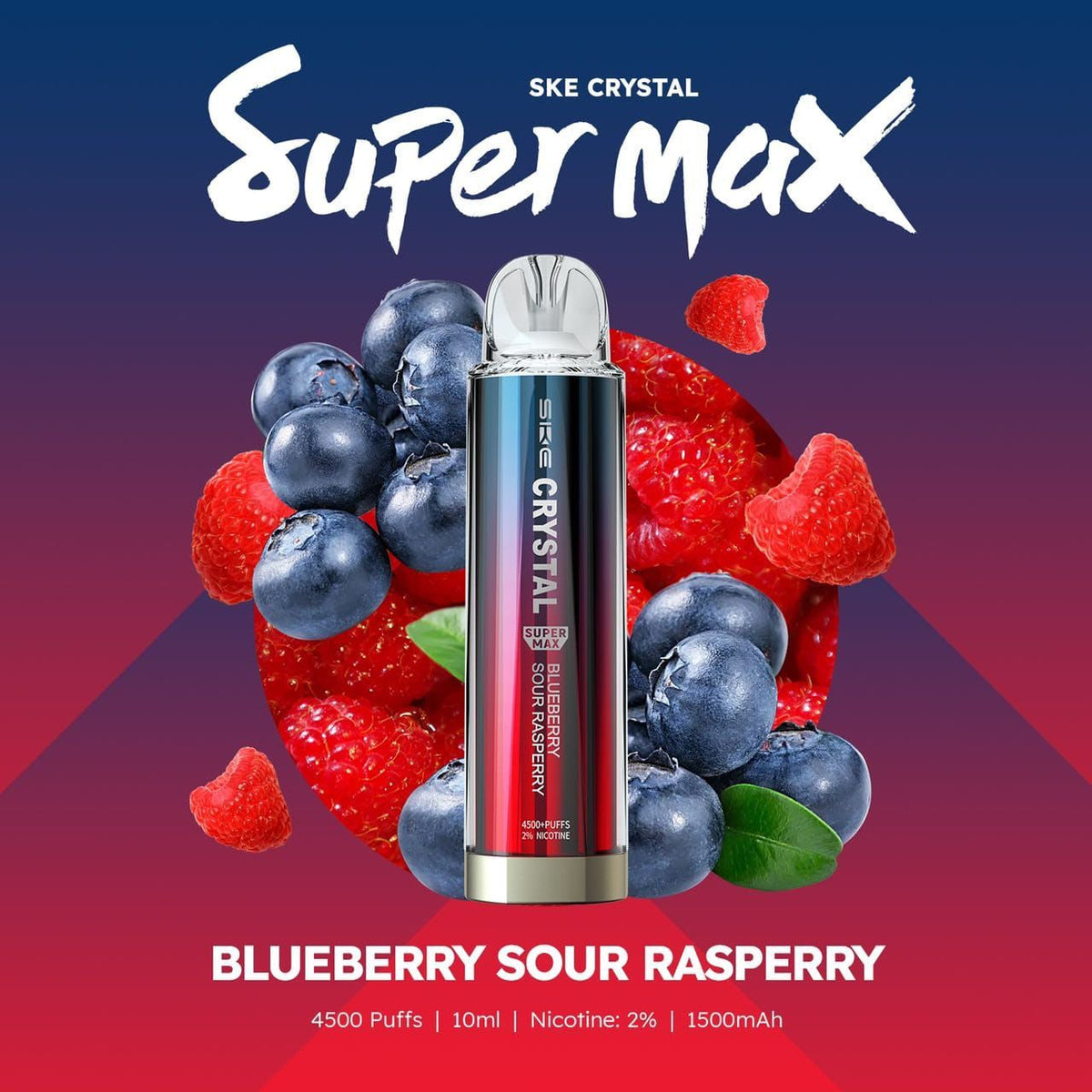 Ske Crystal Original Super Max 4500 Disposable Vape Puff Pod Box Of 10 - Bulk Vape Wholesale