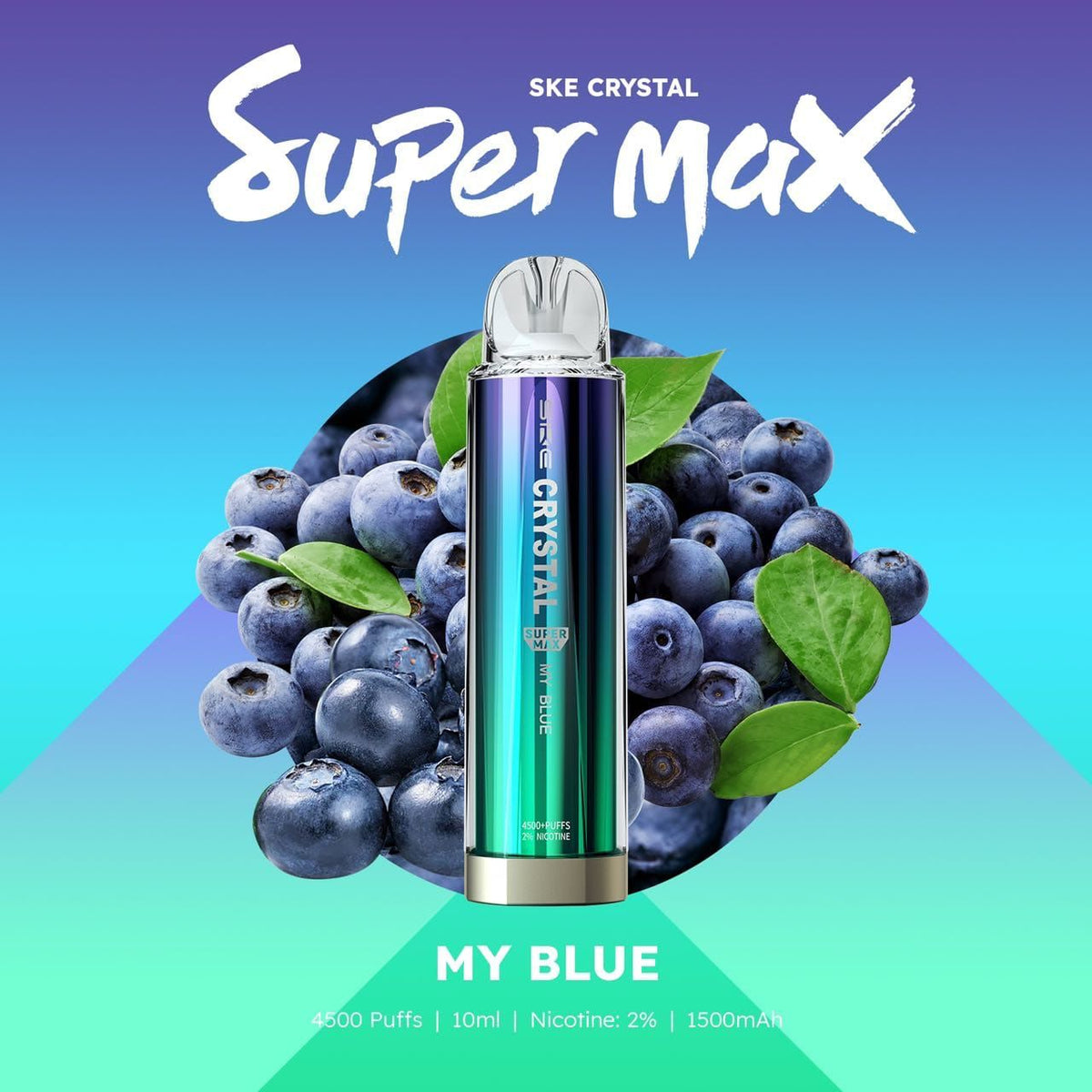Ske Crystal Original Super Max 4500 Disposable Vape Puff Pod Box Of 10 - Bulk Vape Wholesale