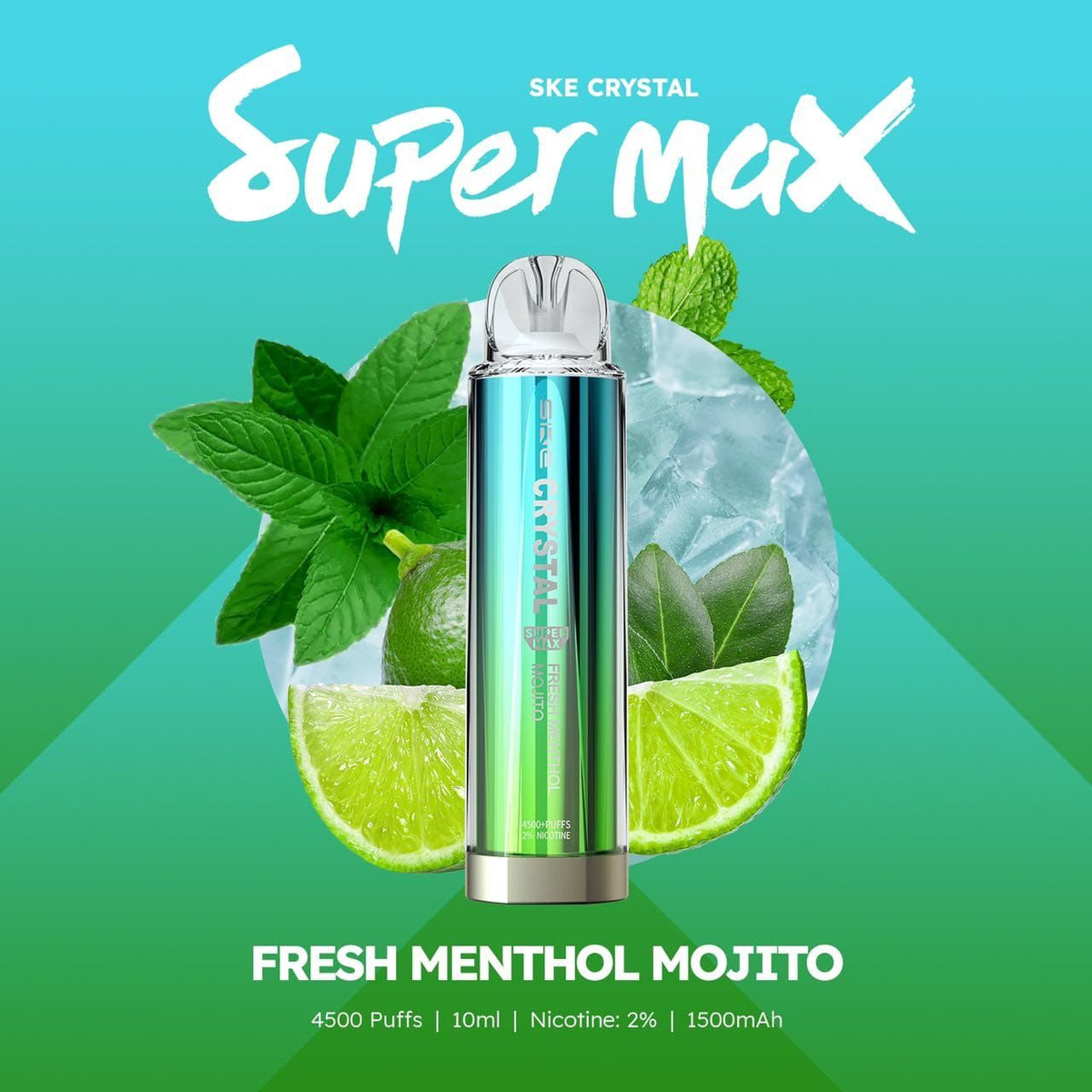 Ske Crystal Original Super Max 4500 Disposable Vape Puff Pod Box Of 10 - Bulk Vape Wholesale