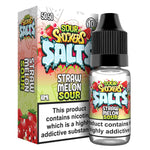 Sour shockers Nic Salt 10ml Pack of 5 Straw Melon Sour