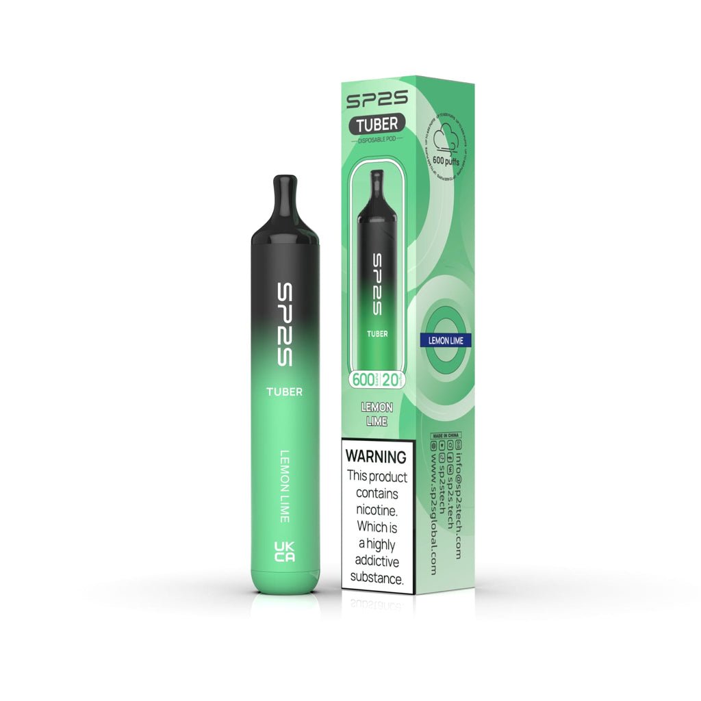 SP2S Tuber 600 Puffs Disposable Vape Pod Box of 10 - Bulk Vape Wholesale