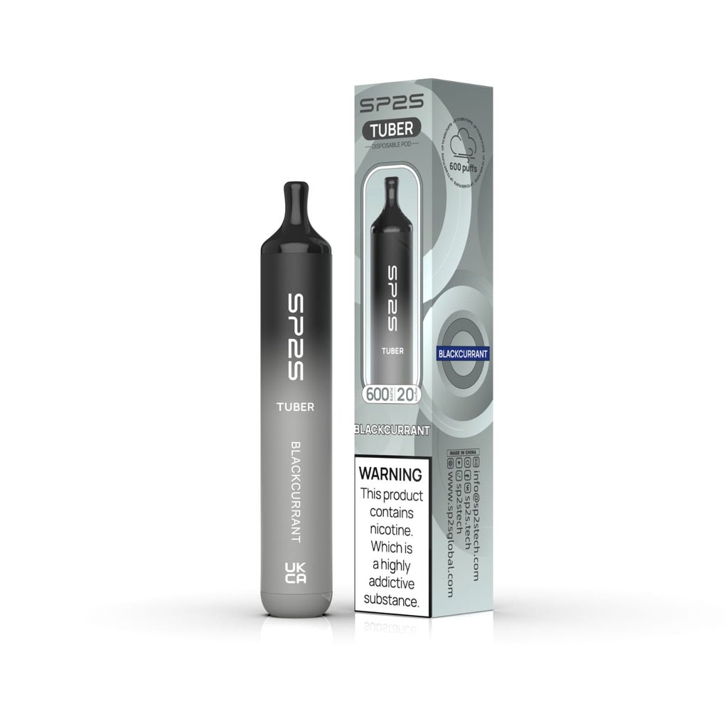SP2S Tuber 600 Puffs Disposable Vape Pod Box of 10 - Bulk Vape Wholesale