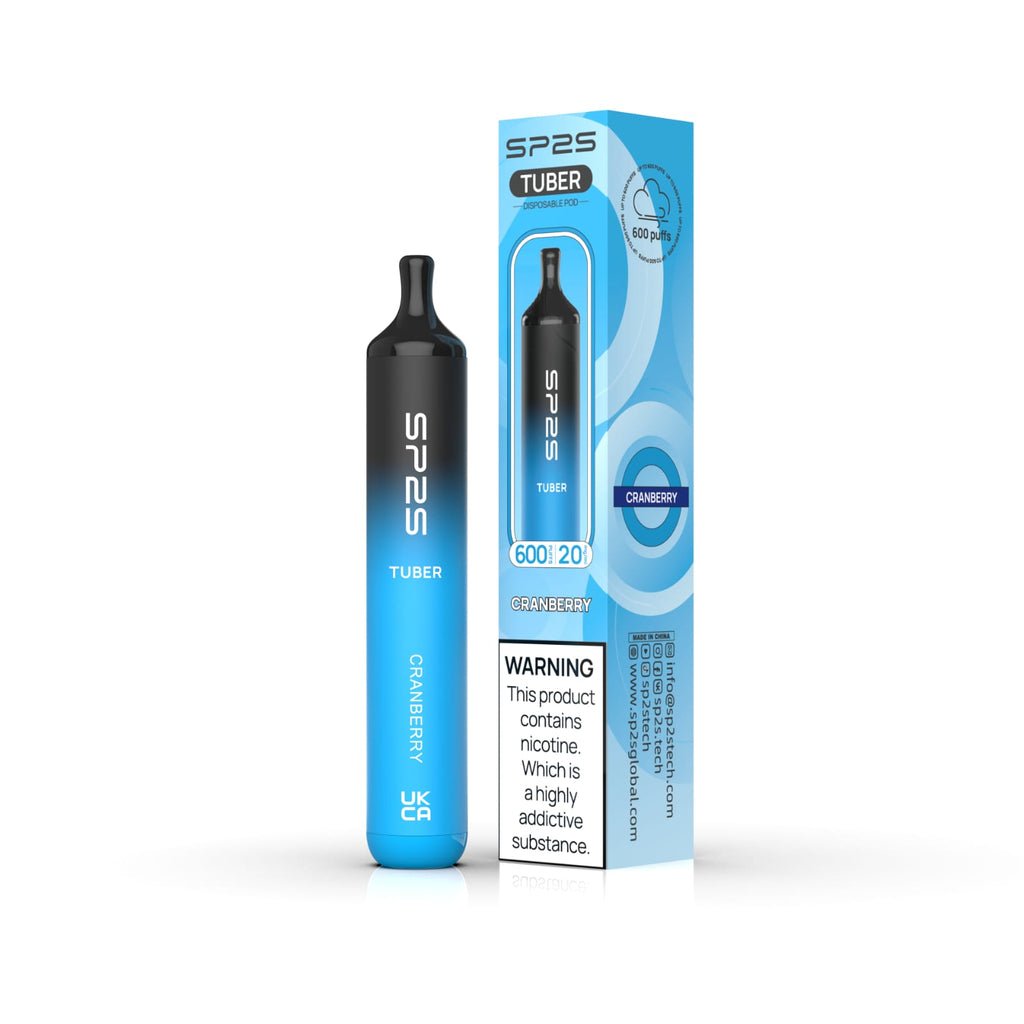 SP2S Tuber 600 Puffs Disposable Vape Pod Box of 10 - Bulk Vape Wholesale
