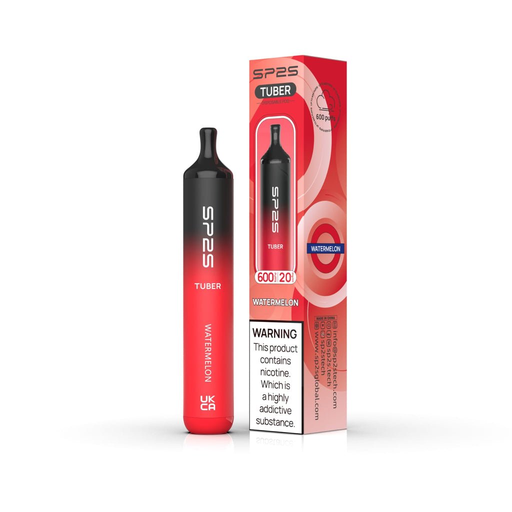SP2S Tuber 600 Puffs Disposable Vape Pod Box of 10 - Bulk Vape Wholesale