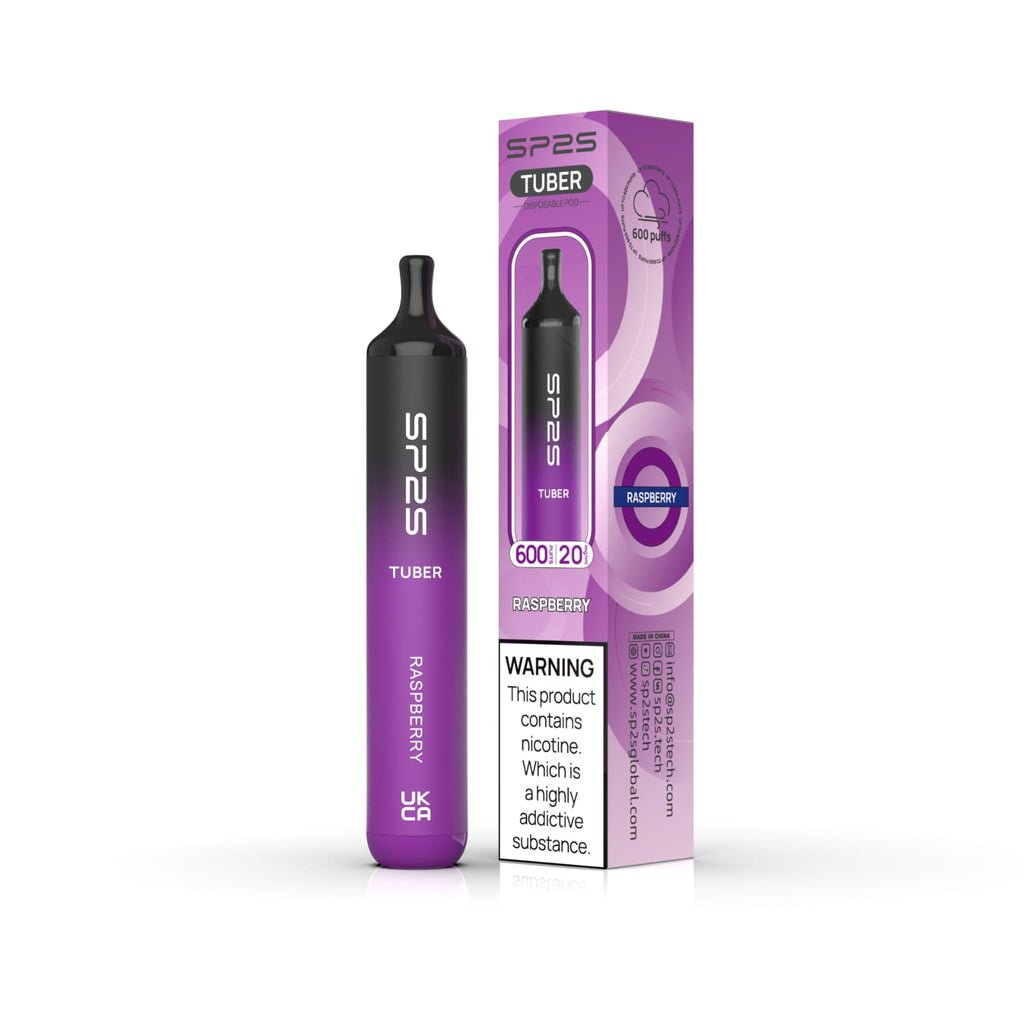 SP2S Tuber 600 Puffs Disposable Vape Pod Box of 10 - Bulk Vape Wholesale