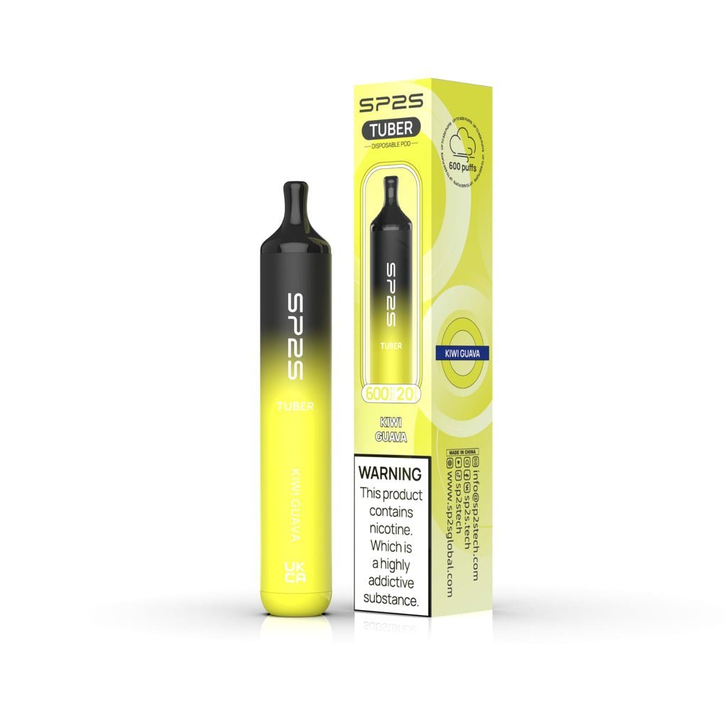 SP2S Tuber 600 Puffs Disposable Vape Pod Box of 10 - Bulk Vape Wholesale