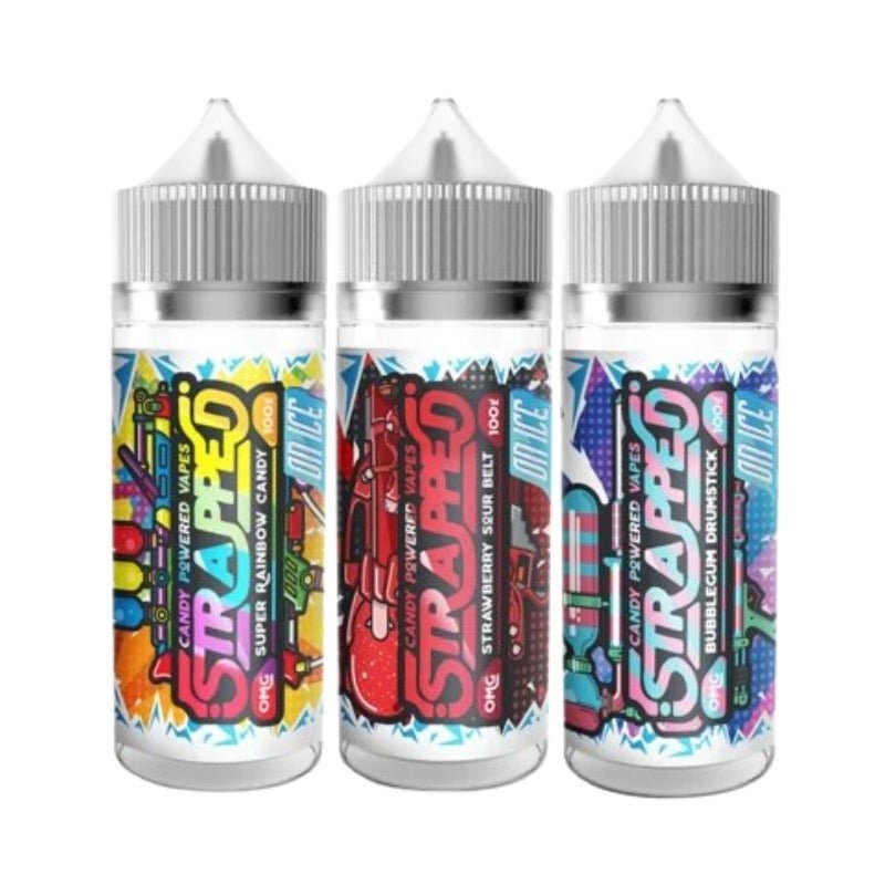 Strapped Ice 100ML Shortfill Bubblegum Drumstick On Ice