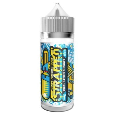 Strapped Ice 100ML Shortfill Cool Lemon Sherbet On Ice