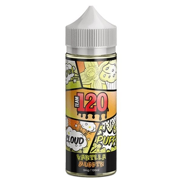 Team 120 100ml Shortfill Vanilla Muffin