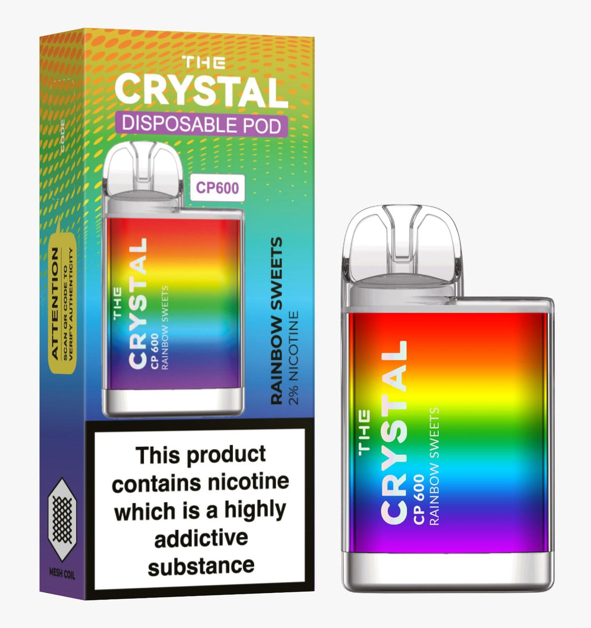 The Crystal CP600 Disposable Vape Puff Bar Mini Pod - Bulk Vape Wholesale