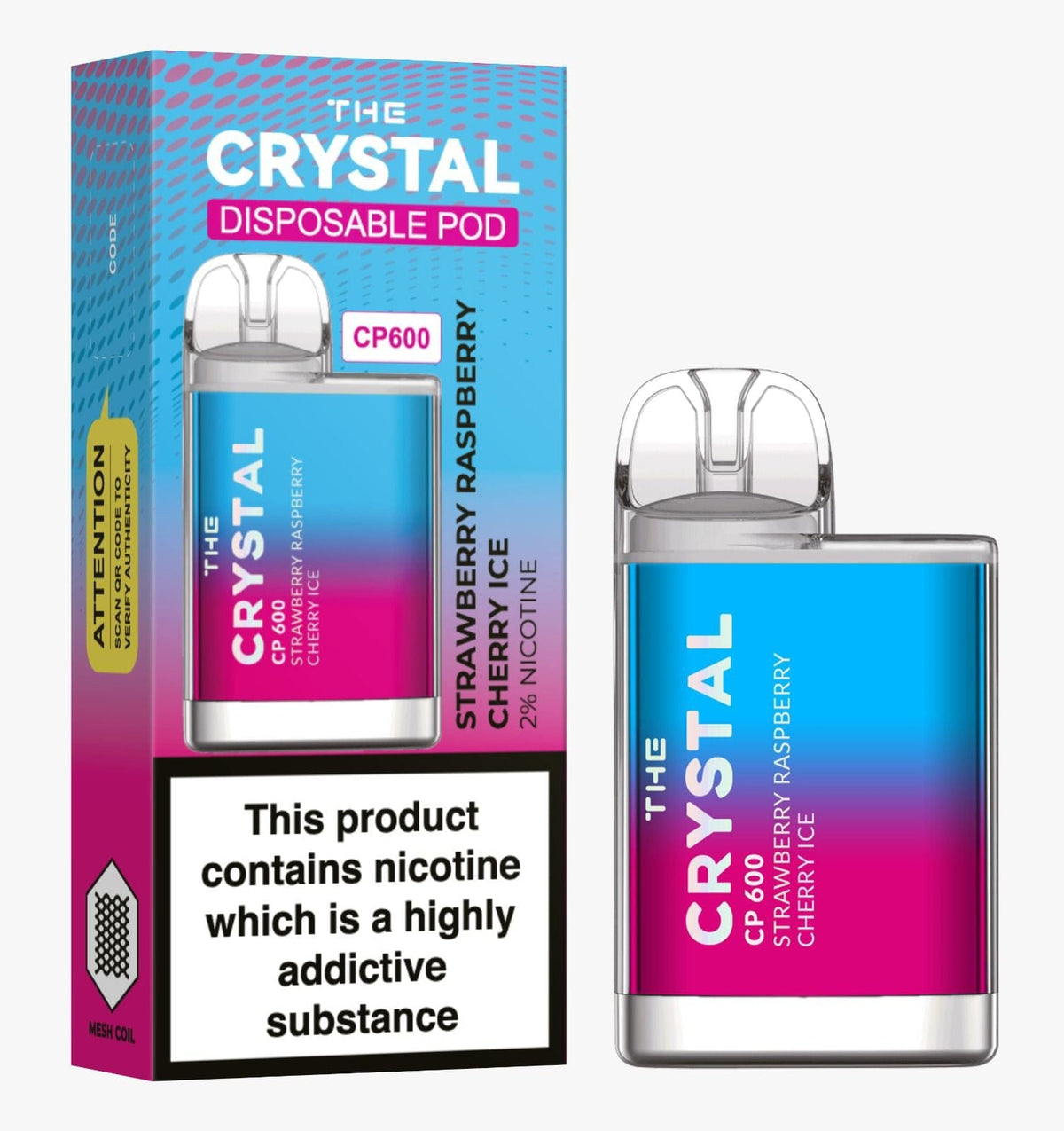 The Crystal CP600 Disposable Vape Puff Bar Mini Pod - Bulk Vape Wholesale