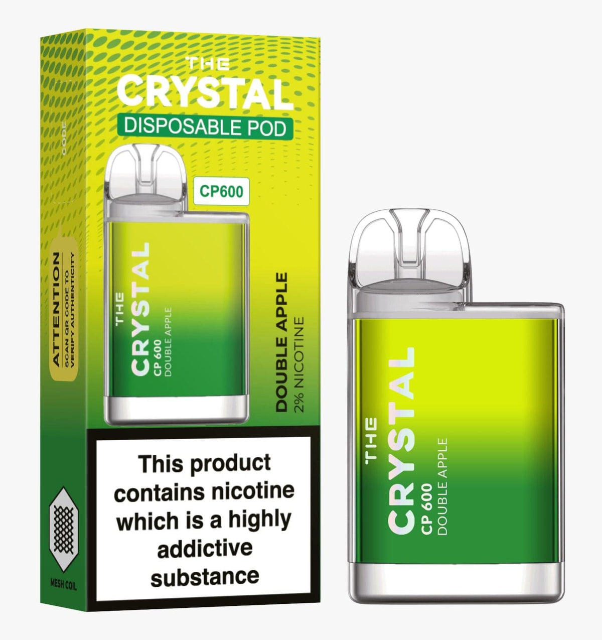 The Crystal CP600 Disposable Vape Puff Bar Mini Pod - Bulk Vape Wholesale