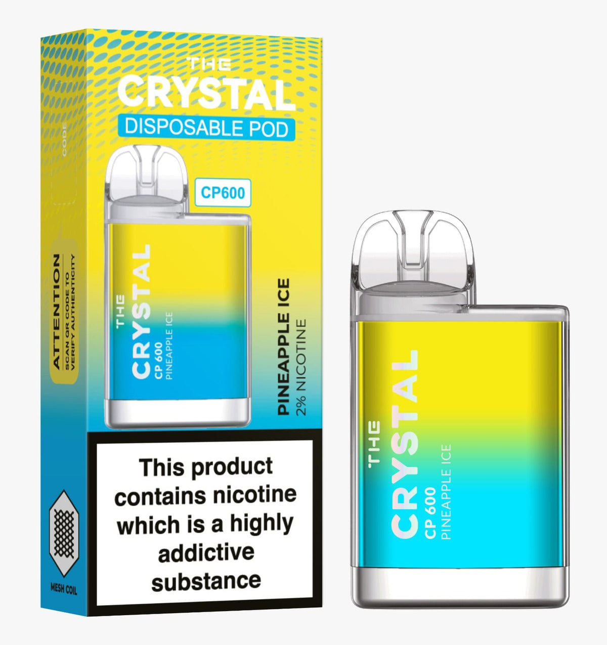 The Crystal CP600 Disposable Vape Puff Bar Mini Pod - Bulk Vape Wholesale