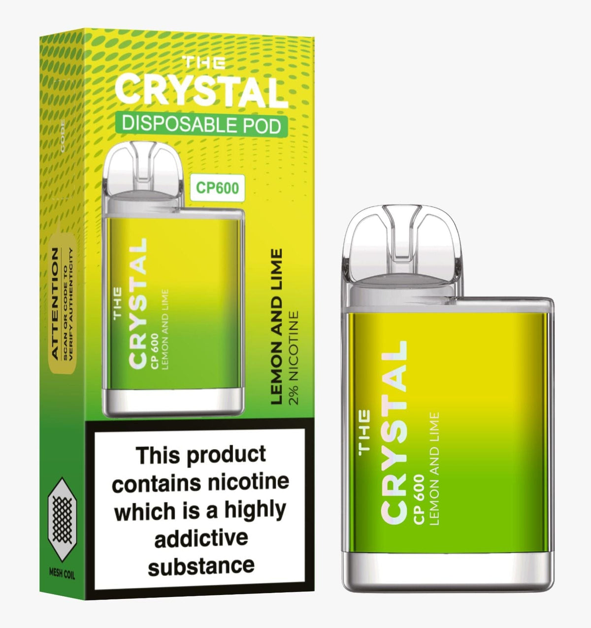 The Crystal CP600 Disposable Vape Puff Bar Mini Pod - Bulk Vape Wholesale