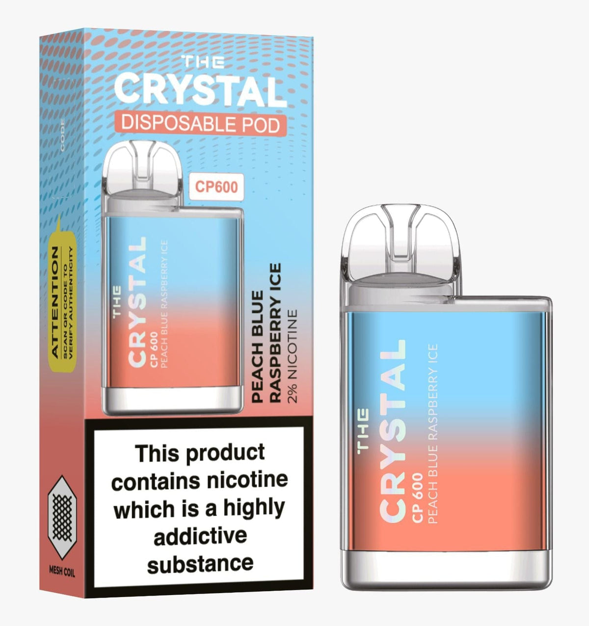 The Crystal CP600 Disposable Vape Puff Bar Mini Pod - Bulk Vape Wholesale