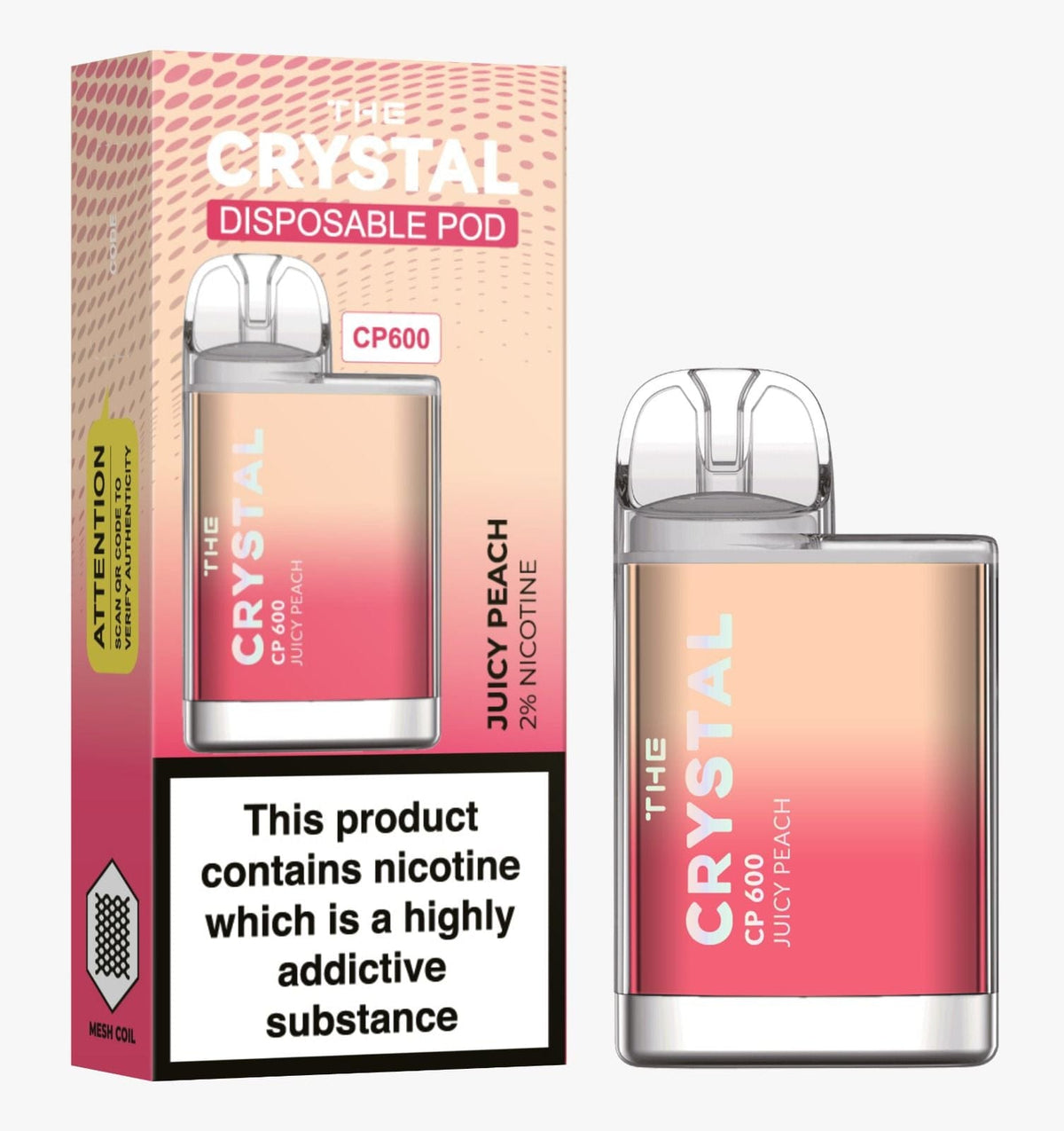 The Crystal CP600 Disposable Vape Puff Bar Mini Pod - Bulk Vape Wholesale