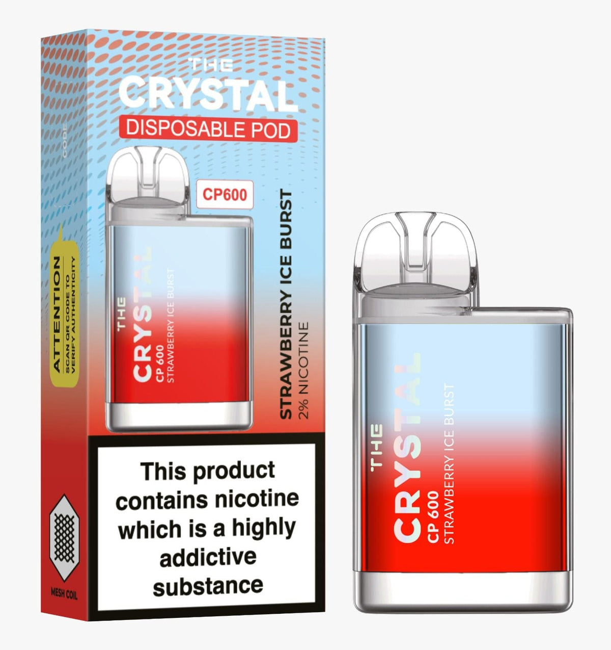 The Crystal CP600 Disposable Vape Puff Bar Mini Pod - Bulk Vape Wholesale