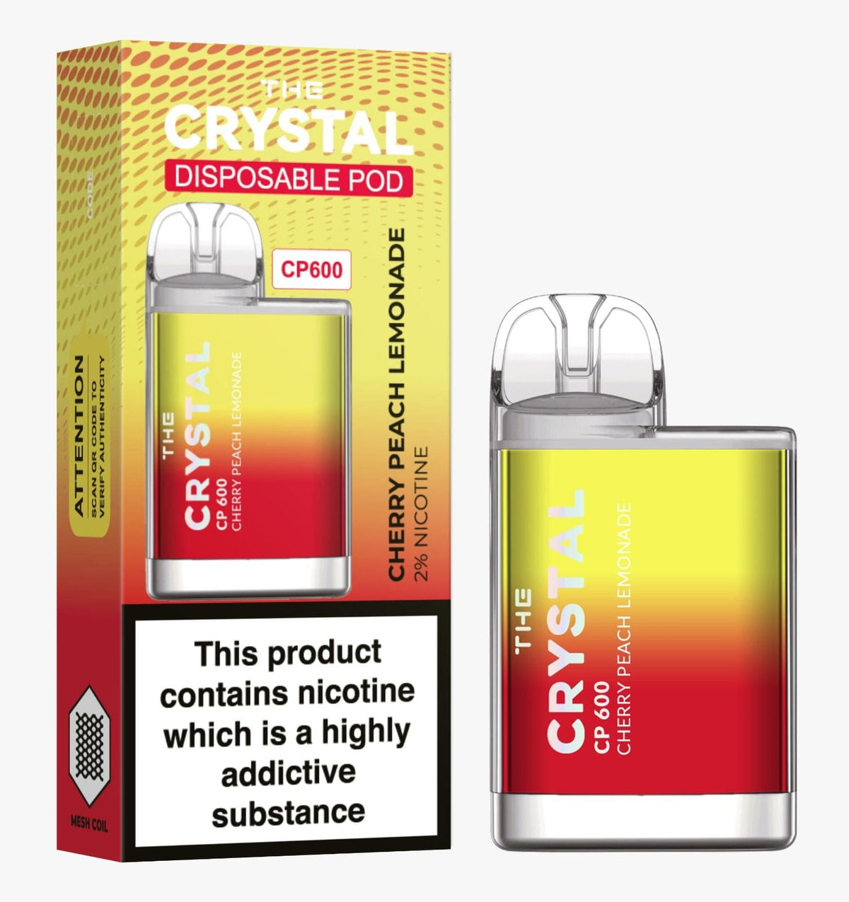 The Crystal CP600 Disposable Vape Puff Bar Mini Pod - Bulk Vape Wholesale