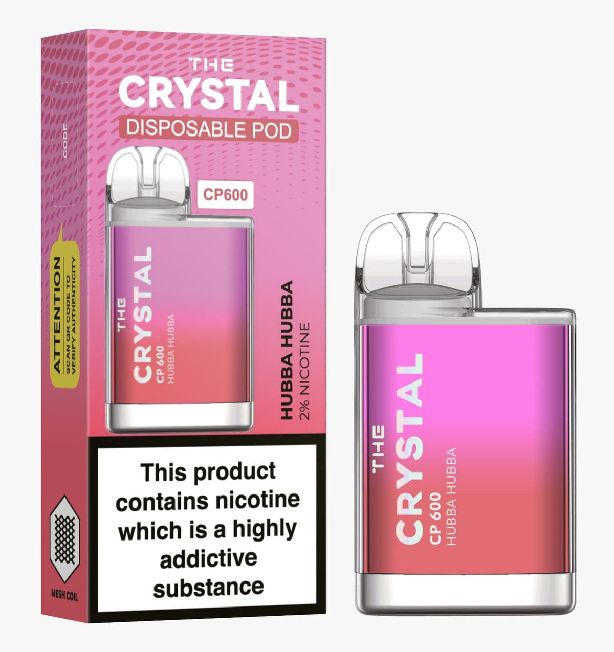 The Crystal CP600 Disposable Vape Puff Bar Mini Pod - Bulk Vape Wholesale
