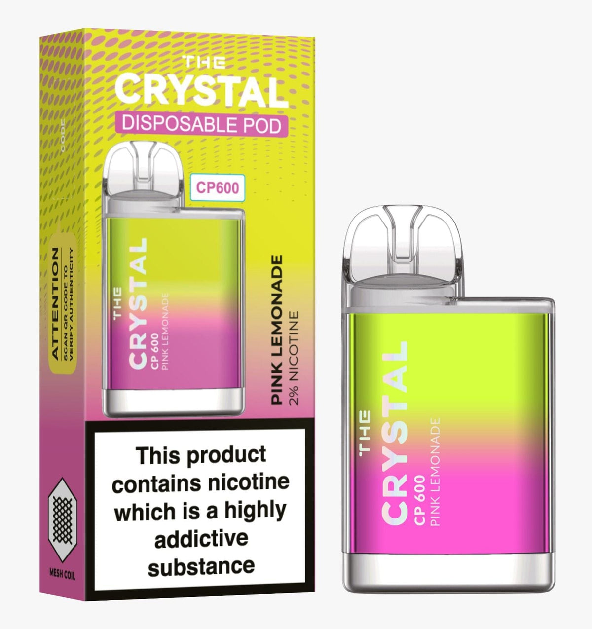 The Crystal CP600 Disposable Vape Puff Bar Mini Pod - Bulk Vape Wholesale
