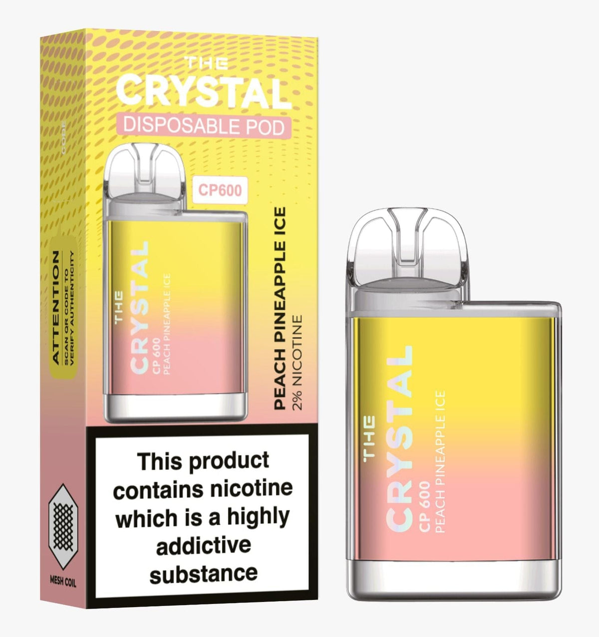 The Crystal CP600 Disposable Vape Puff Bar Mini Pod - Bulk Vape Wholesale