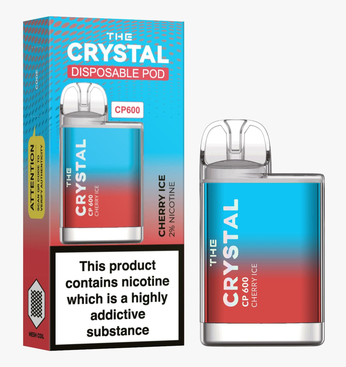 The Crystal CP600 Disposable Vape Puff Bar Mini Pod - Bulk Vape Wholesale