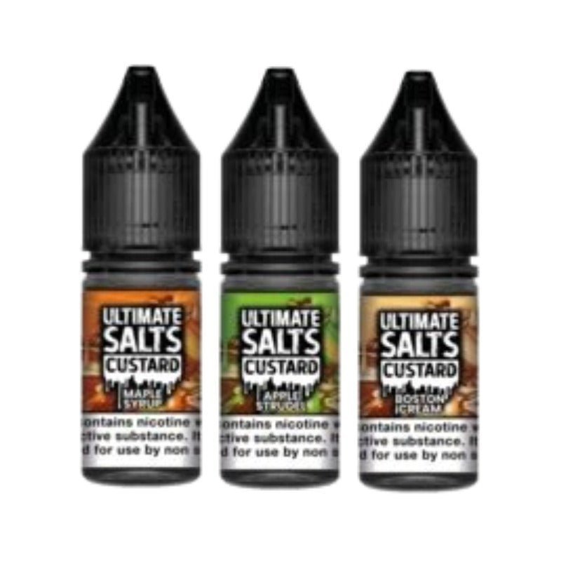 Ultimate Salts Custard 10ML Nic Salt (Pack of 10) 10mg