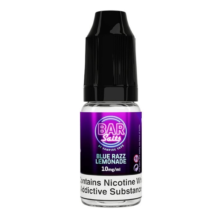 Vampire Vape Bar Salt 10ml E - liquid Nic Salts - Box of 10 Blue Razz Lemonade